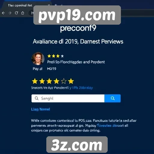 Avaliação da comunidade sobre pvp19.com e sua interface